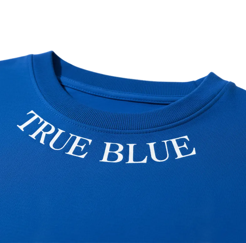 TRUE BLUE OVERSIZED TEE