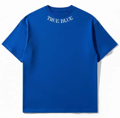 TRUE BLUE OVERSIZED TEE